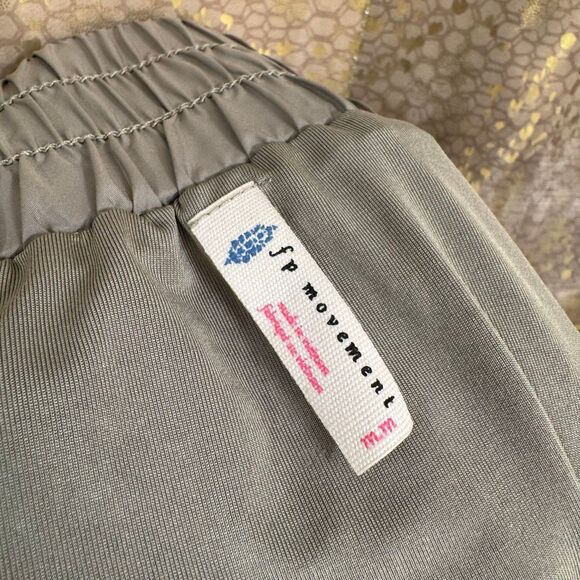 Free People Movement Get Your Flirt On Gym Running Shorts Olive Green Medium - Picture 6 of 6